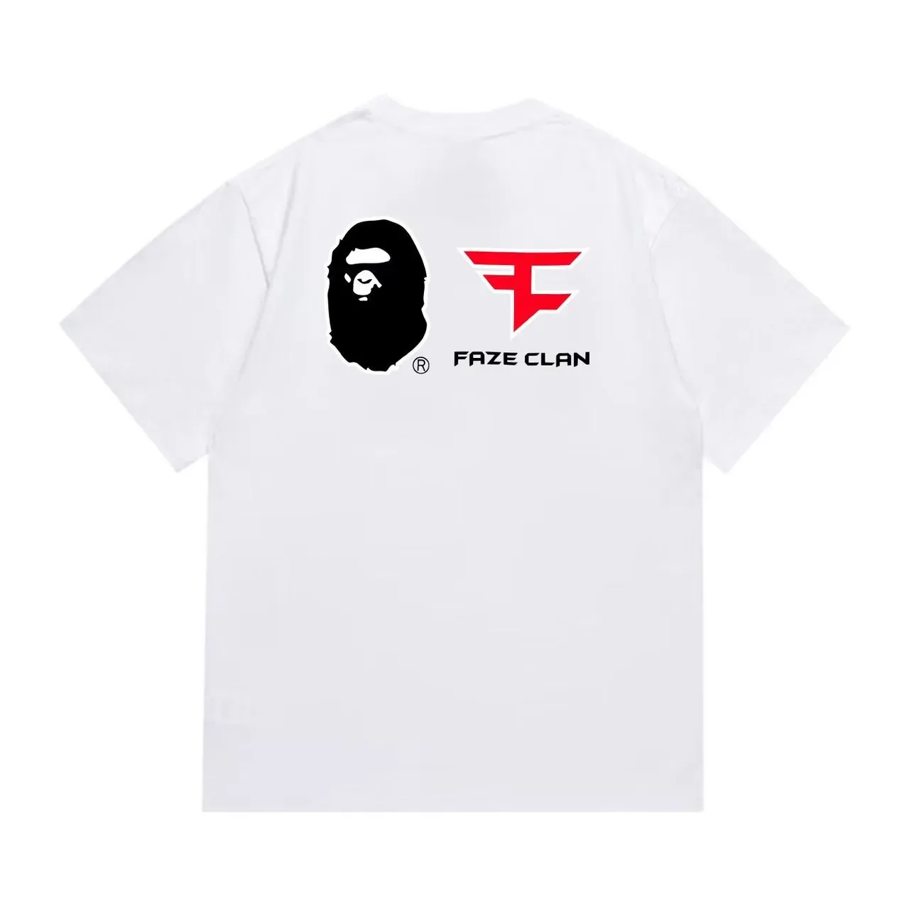 Camiseta negra con estampado gráfico A Bathing Ape x FaZe Clan 2