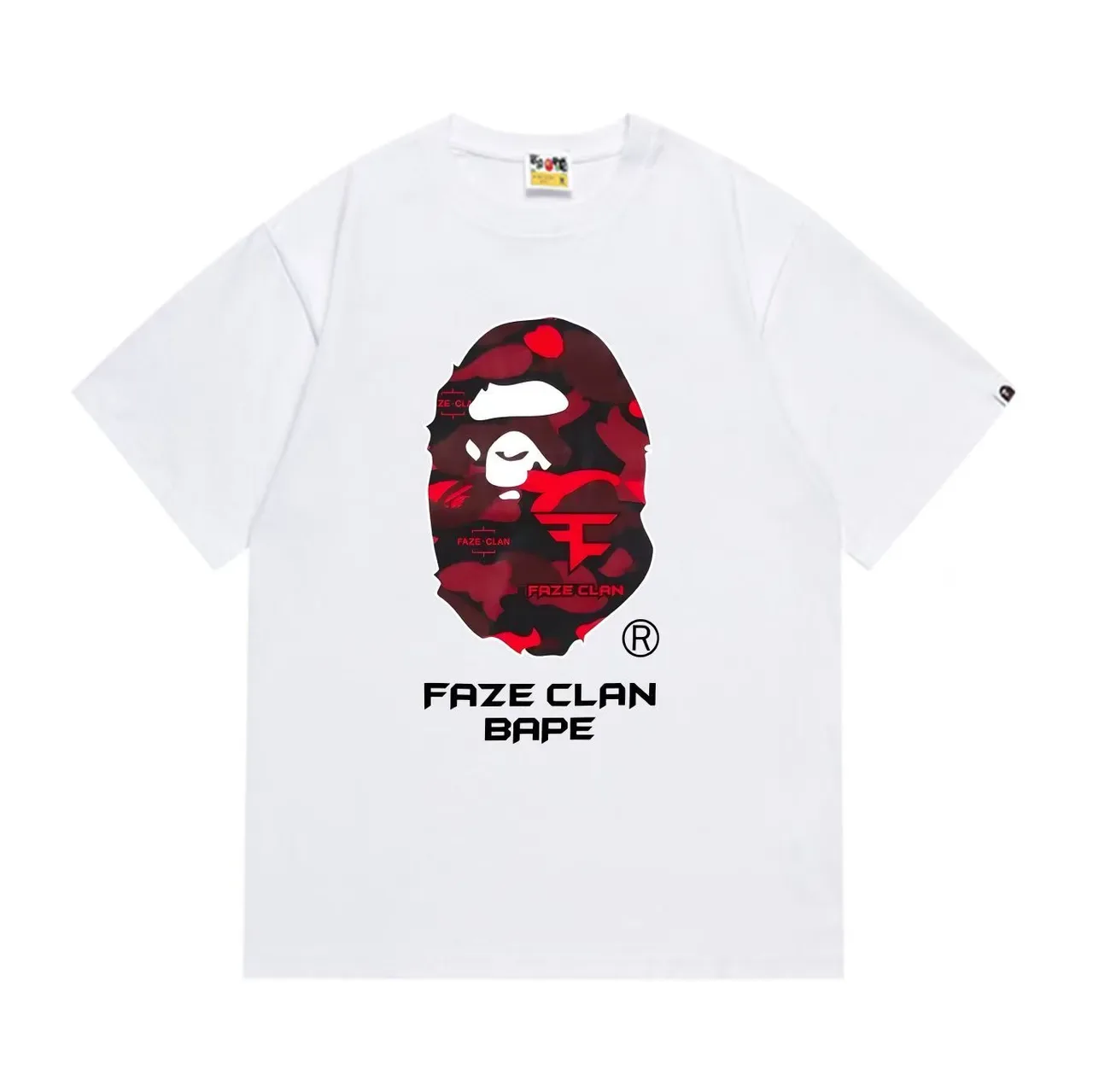 Camiseta negra con estampado gráfico A Bathing Ape x FaZe Clan 3