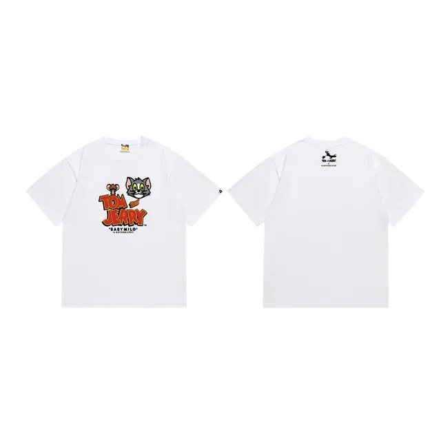 تي شيرت أسود بطبعة A Bathing Ape x Tom and Jerry Baby Milo 4