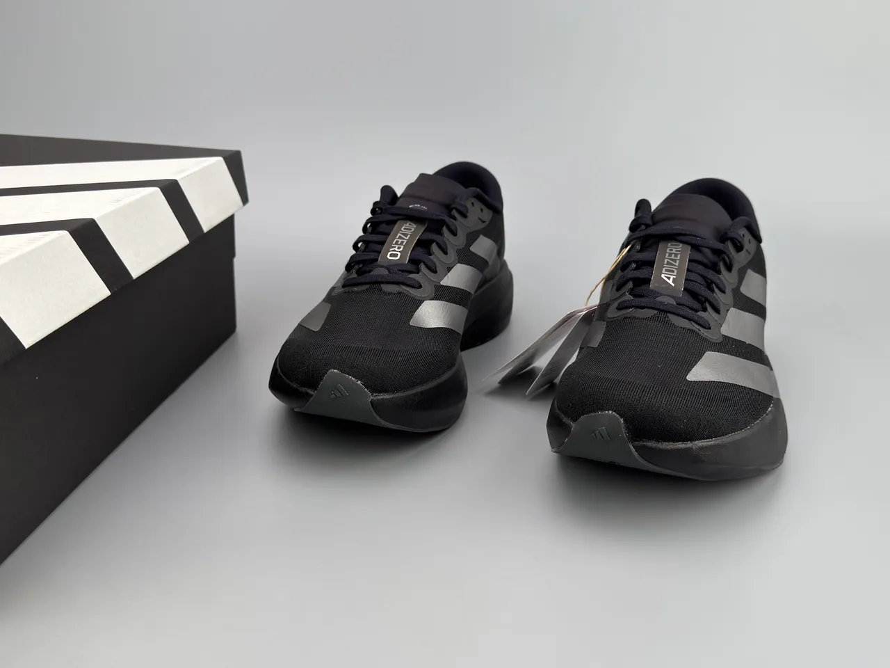 Adidas Adizero Evo SL Negro Metálico Plata Zapatillas de correr 3