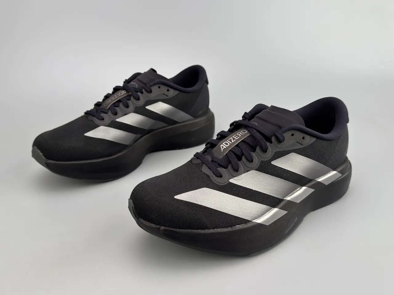 Adidas Adizero Evo SL Negro Metálico Plata Zapatillas de correr 7