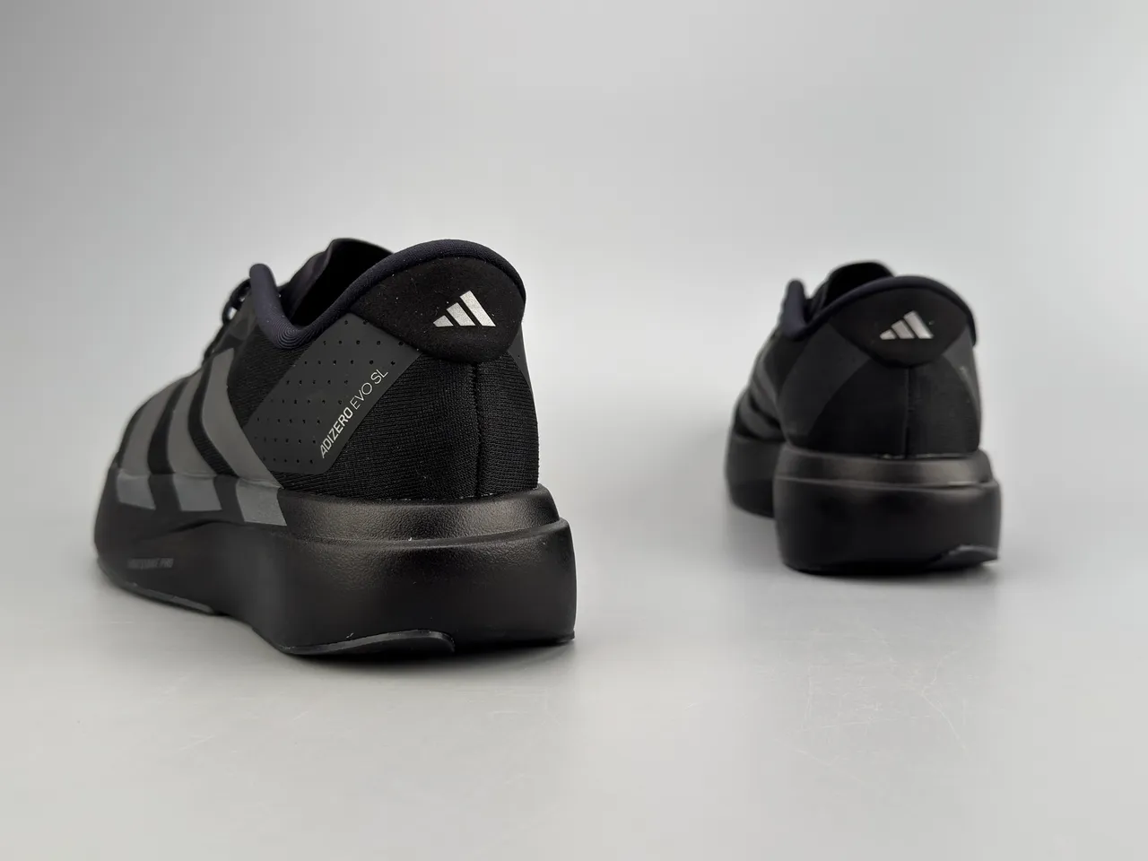 Adidas Adizero Evo SL Negro Metálico Plata Zapatillas de correr 8