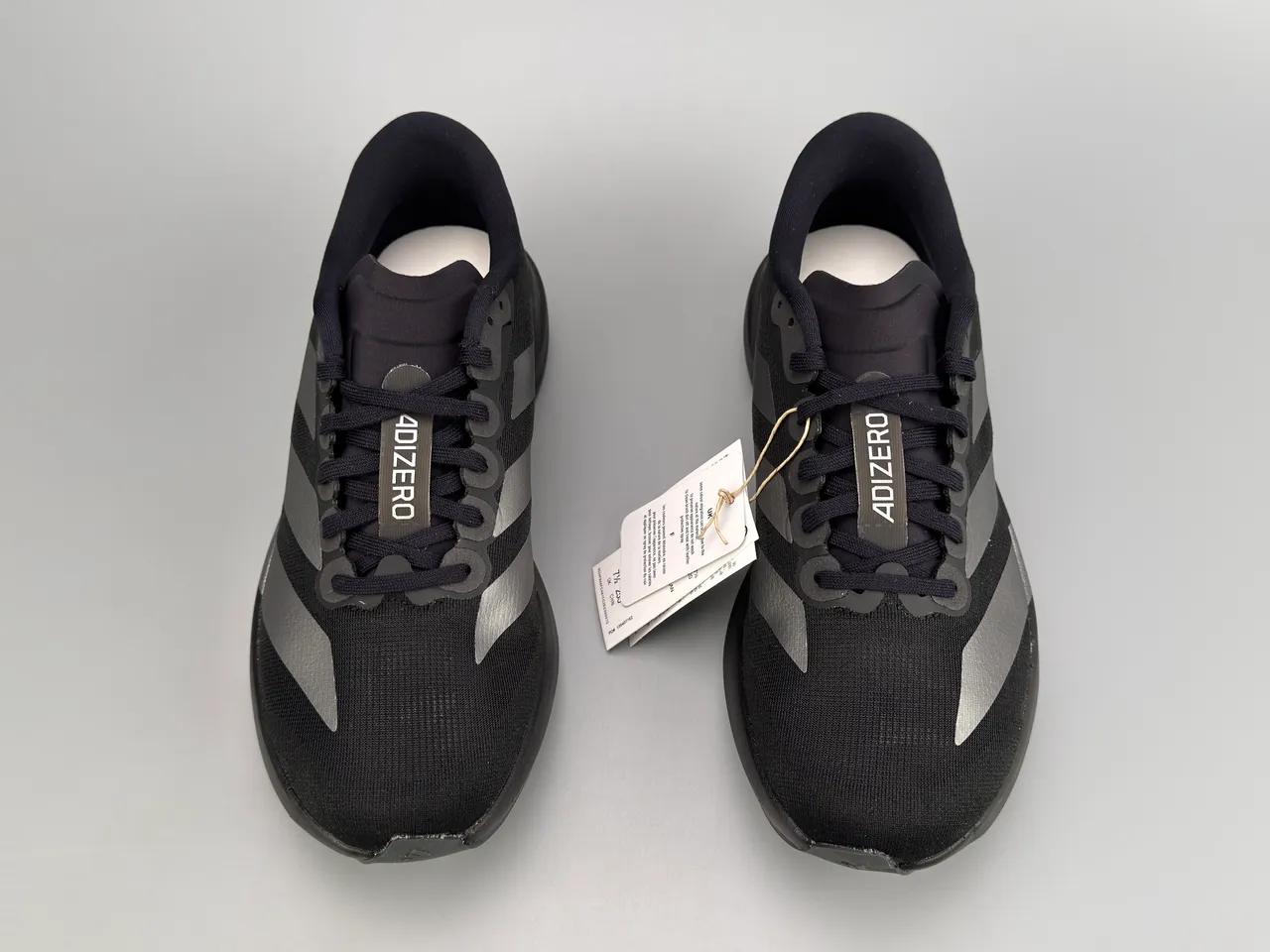 Adidas Adizero Evo SL Negro Metálico Plata Zapatillas de correr 9