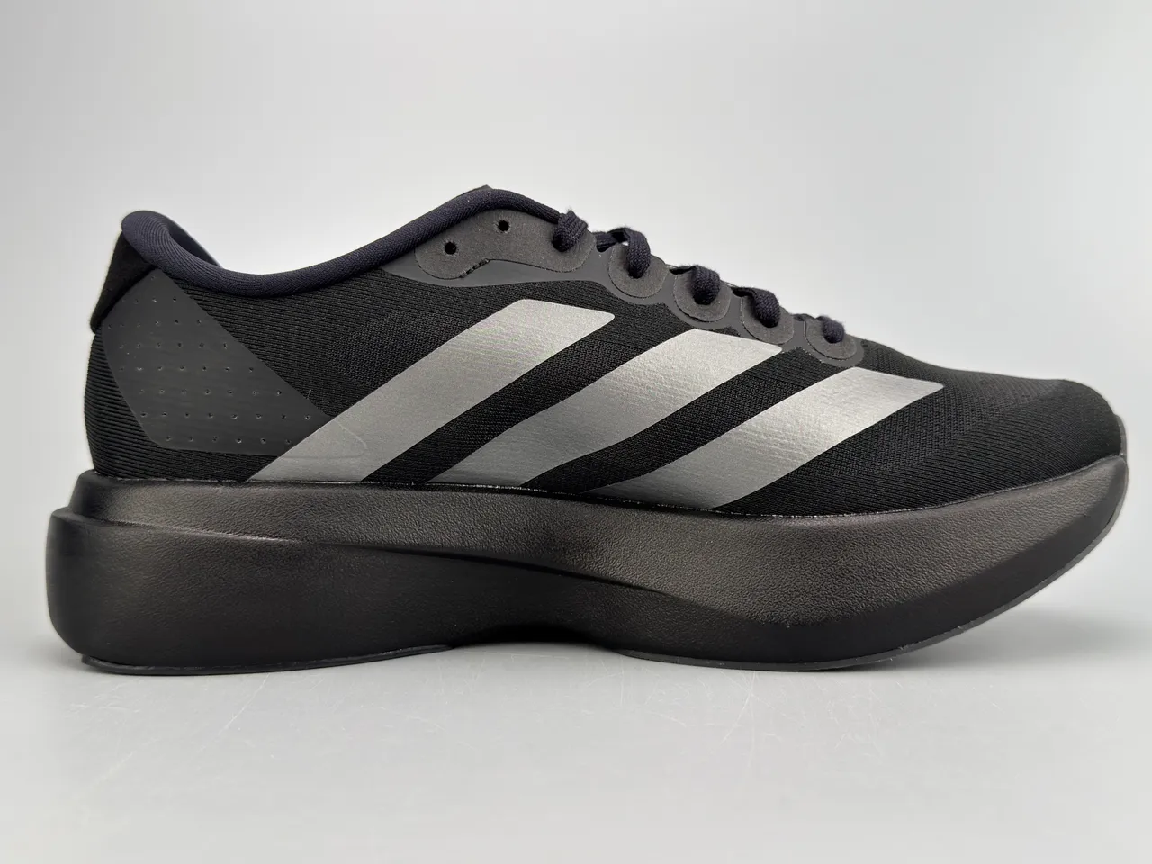 Adidas Adizero Evo SL Negro Metálico Plata Zapatillas de correr 10
