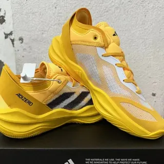 Adidas ADIZERO Yellow White Black Basketball Shoes