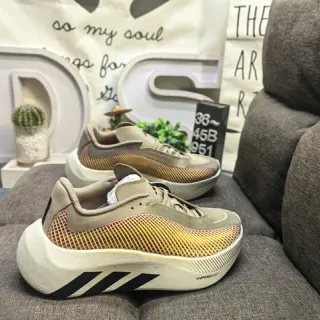 أديداس بيج أصفر midsole مصمم لوحة شبكية متدرجة سنيكرز أسلوب حياة