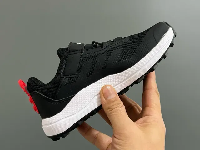 Adidas Black Blue Low-Top Hook-and-Loop Strap Lifestyle Sneakers 13