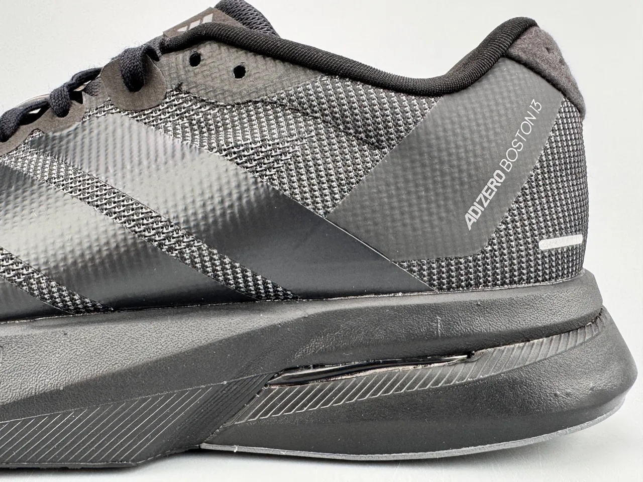 Adidas Black Monochromatic Engineered Mesh Upper Running Shoes 7