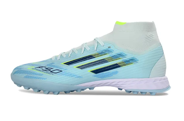 Adidas Blue Navy High-Cut Knit Collar Lightweight Synthetic Upper Turf Soccer Shoes 7