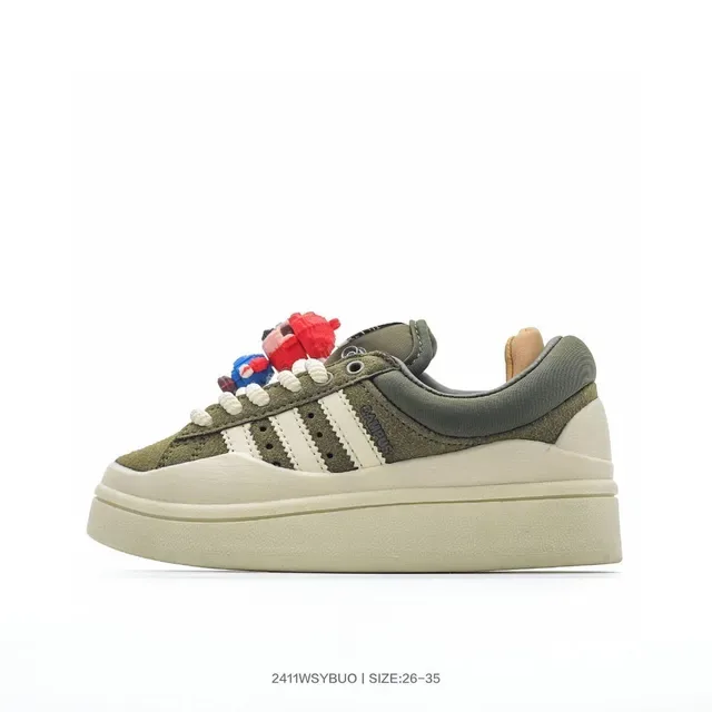 Adidas Blue Pink Platform Sole Three-Stripe Side Panel Lifestyle Sneakers 14
