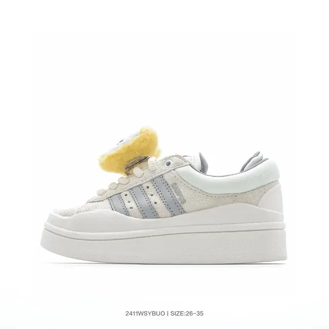 Adidas Blue Pink Platform Sole Three-Stripe Side Panel Lifestyle Sneakers 15