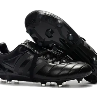 Adidas Copa Black Silver 绗缝皮革鞋面 覆面鞋舌带 Firm-Ground 足球鞋