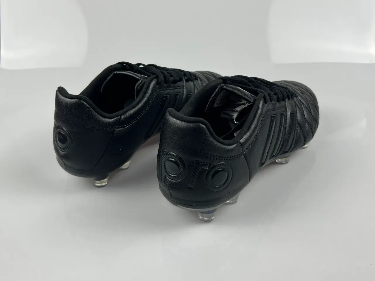 Adidas Copa Pure Black Quilted Leather Firm-Ground Soccer Shoes 2