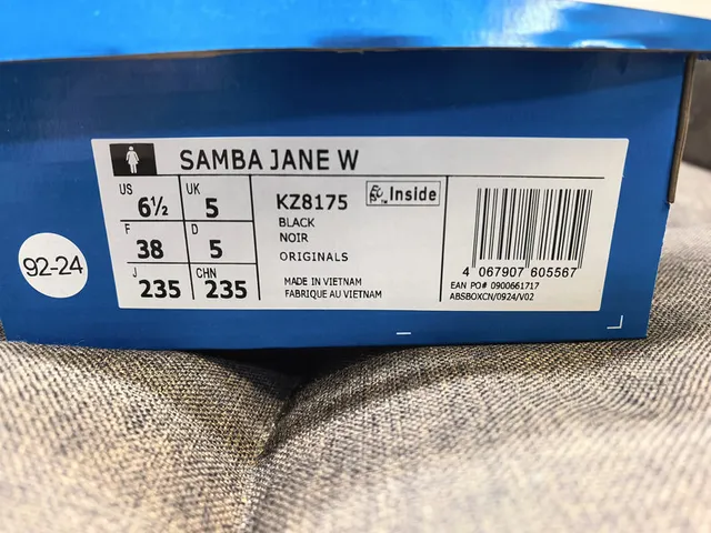 Adidas Gamba Black Laceless Velcro Strap Mary Jane Shoes 2
