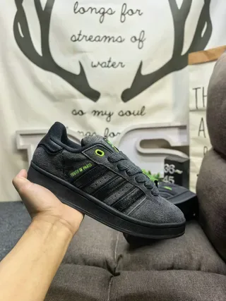 Adidas Gray Green Low-Top Textured Charcoal Upper Lifestyle Sneakers 6