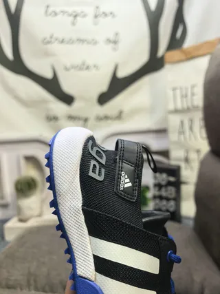 Adidas ধূসর কমলা লেস-আপ ওপেন-টো মেশ উপরের ক্যাজুয়াল স্যান্ডেল 3