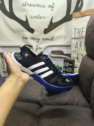 Adidas ধূসর কমলা লেস-আপ ওপেন-টো মেশ উপরের ক্যাজুয়াল স্যান্ডেল 5