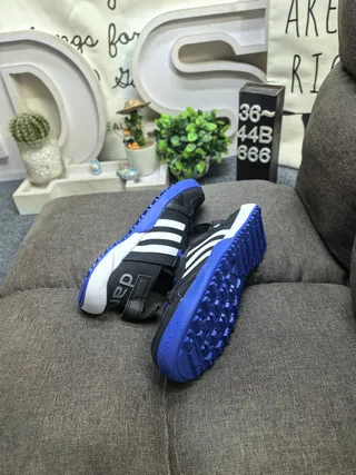 Adidas ধূসর কমলা লেস-আপ ওপেন-টো মেশ উপরের ক্যাজুয়াল স্যান্ডেল 6