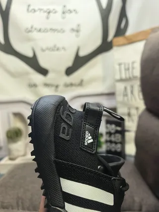Adidas ধূসর কমলা লেস-আপ ওপেন-টো মেশ উপরের ক্যাজুয়াল স্যান্ডেল 13