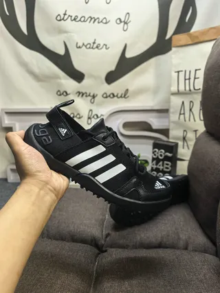 Adidas ধূসর কমলা লেস-আপ ওপেন-টো মেশ উপরের ক্যাজুয়াল স্যান্ডেল 15