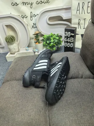 Adidas ধূসর কমলা লেস-আপ ওপেন-টো মেশ উপরের ক্যাজুয়াল স্যান্ডেল 16
