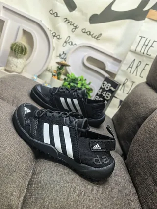 Adidas ধূসর কমলা লেস-আপ ওপেন-টো মেশ উপরের ক্যাজুয়াল স্যান্ডেল 17