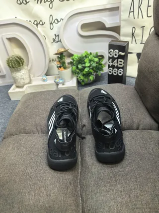 Adidas ধূসর কমলা লেস-আপ ওপেন-টো মেশ উপরের ক্যাজুয়াল স্যান্ডেল 18