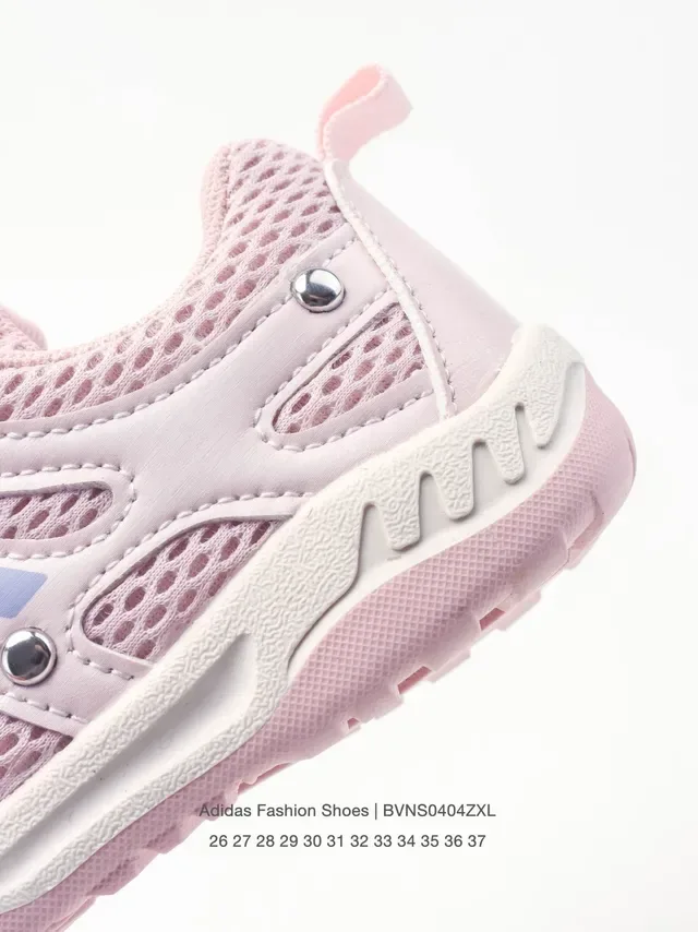 Adidas 灰粉 网面鞋面 三道杠覆层 生活方式运动鞋 11