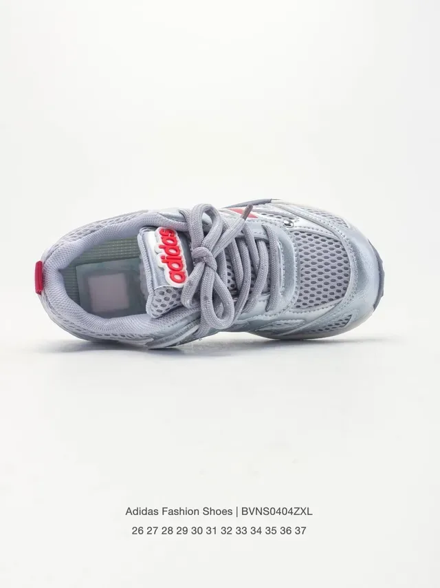 Adidas 灰粉 网面鞋面 三道杠覆层 生活方式运动鞋 13