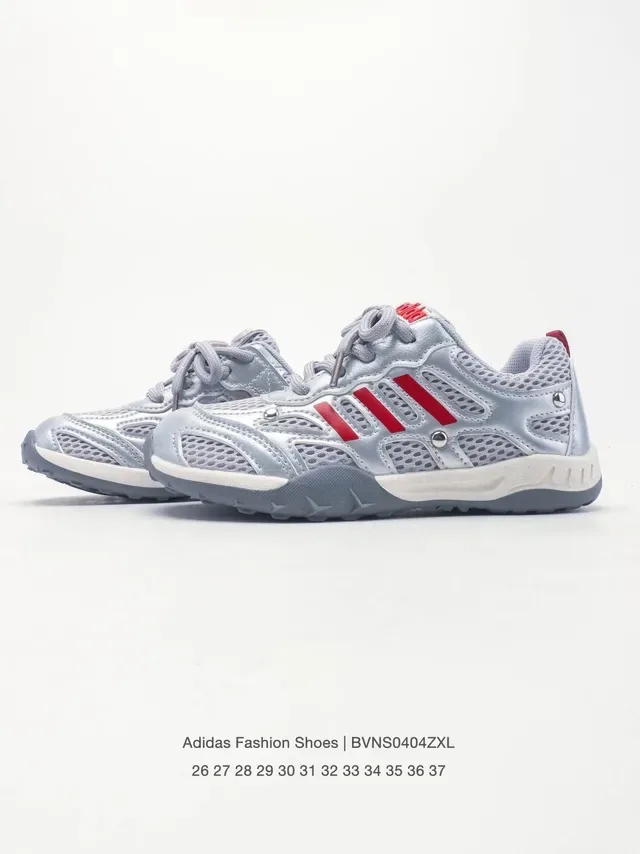 Adidas 灰粉 网面鞋面 三道杠覆层 生活方式运动鞋 15