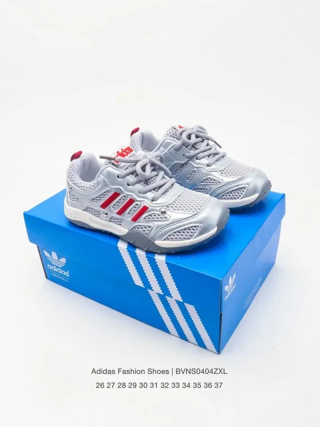 Adidas 灰粉 网面鞋面 三道杠覆层 生活方式运动鞋 17