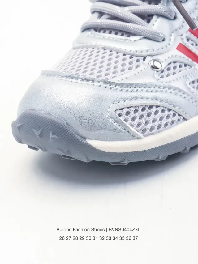Adidas 灰粉 网面鞋面 三道杠覆层 生活方式运动鞋 19