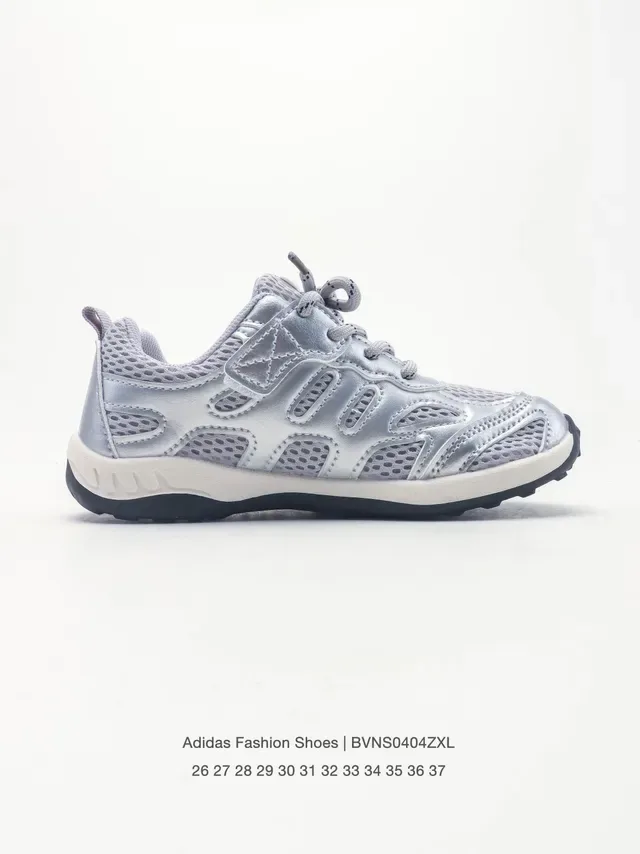 Adidas 灰粉 网面鞋面 三道杠覆层 生活方式运动鞋 22