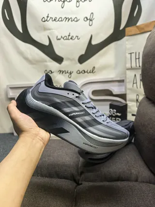 Adidas Hyperboost Gray Black Running Shoes 5