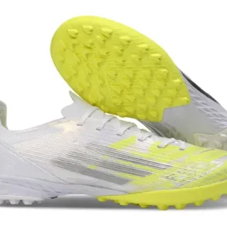 Adidas Liga Strike Blanc Jaune Chaussures de football Turf