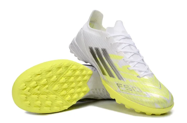 Adidas Liga Strike White Yellow Turf Soccer Shoes 3