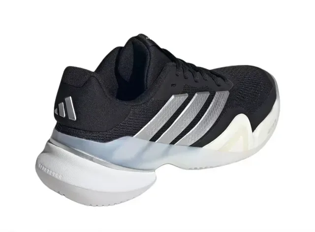 Adidas Lightstrike Pro Black Silver Mesh Upper Metallic Three Stripes Lifestyle Sneakers 3