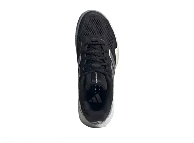 Adidas Lightstrike Pro Black Silver Mesh Upper Metallic Three Stripes Lifestyle Sneakers 4