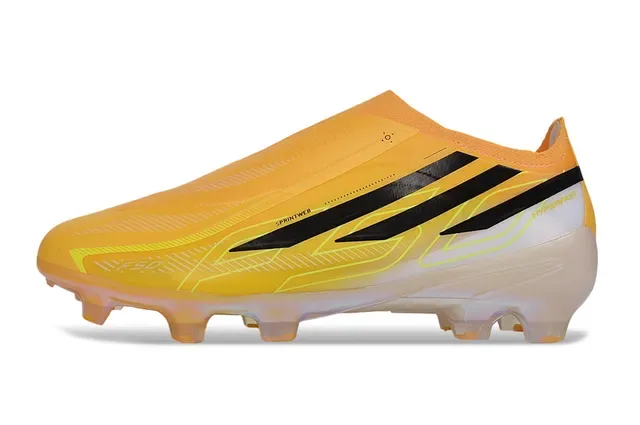 Adidas 橙黑 袜套领 模压钉 碎石场 足球鞋 7