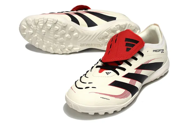 Adidas Predator Beige Black Low-Cut Synthetic Upper Conical Studs Turf Soccer Shoes 5