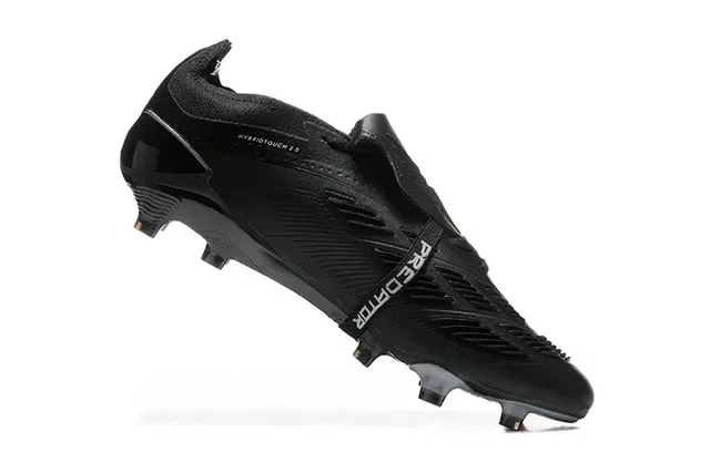 Adidas Predator Negro y Plata Botas de Fútbol para Tierra Firme 4