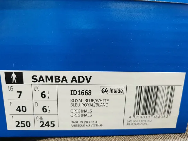 Adidas Samba حذاء رياضي أزرق من السويد 2