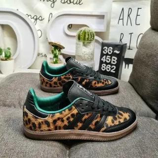 Adidas Samba طباعة الفهد أسود تيل جوم سنیکرز لايف ستايل