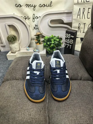 Adidas Samba Navy Blue Suede Lifestyle Sneakers 10