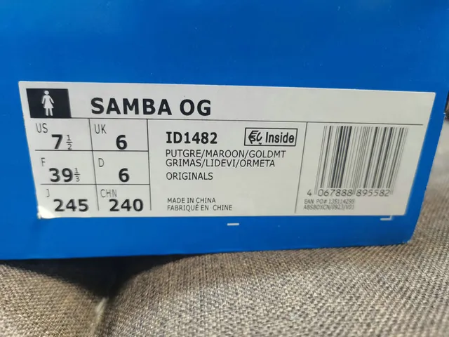 Sneakers lifestyle Adidas Samba OG Burgundy et Off-White 2