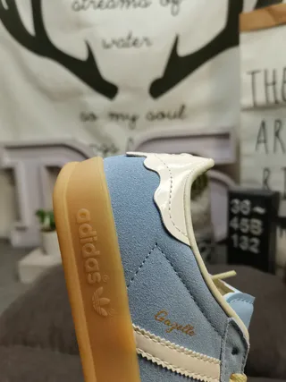 Adidas Samba OG Tênis Lifestyle Camurça Azul Claro 3