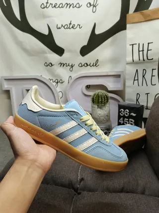 Adidas Samba OG Tênis Lifestyle Camurça Azul Claro 5