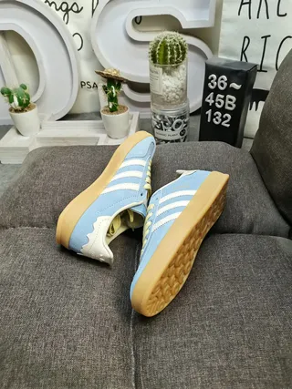 Adidas Samba OG Tênis Lifestyle Camurça Azul Claro 6