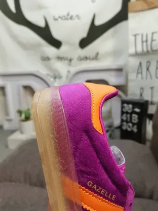 Adidas Samba Tênis Lifestyle de Camurça Roxo e Laranja 3