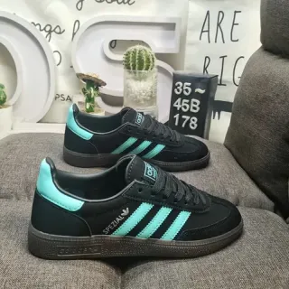 Adidas Spezial Black and Turquoise حذاء نمط حياة
